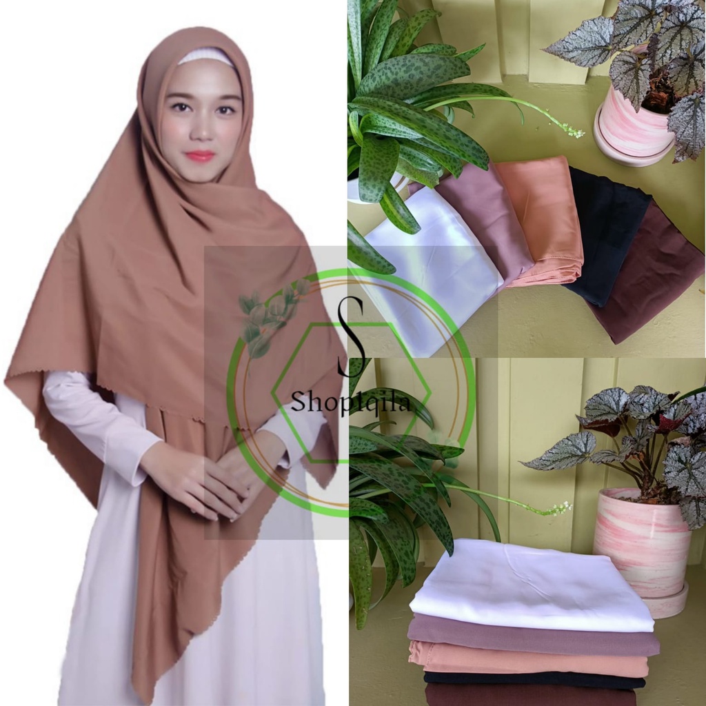 HIJAB SEGIEMPAT WOLFIS POLOS KERUDUNG SYAR'i WOLFIS 140X140 wanita sholeha, muslimah masa kini