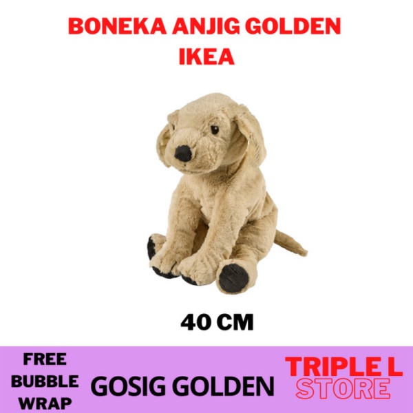 Dijual Boneka Anjing Golden Lucu Lembut Enak Di Peluk 40 cm Coklat GSG Berkualitas