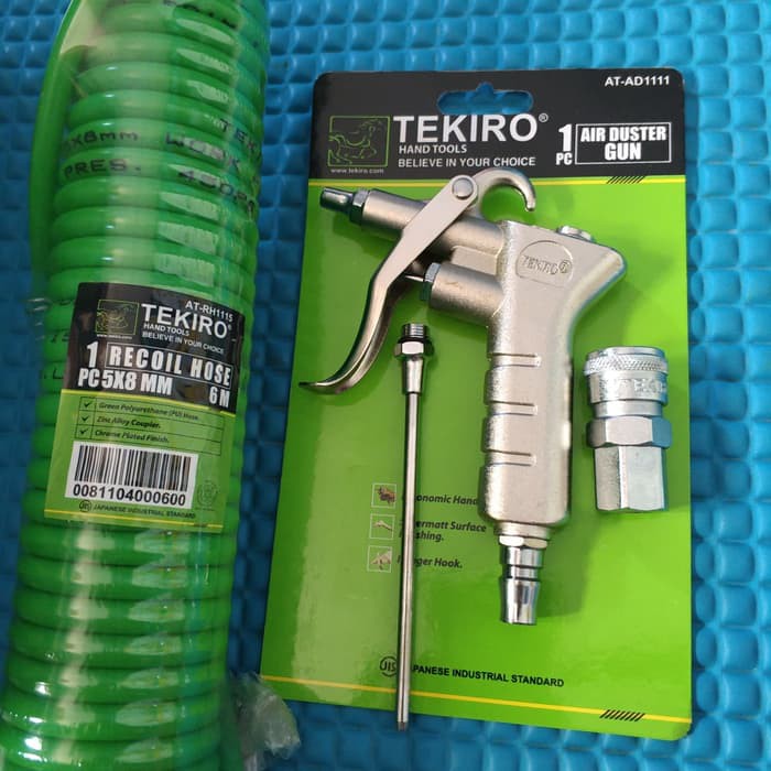 Selang Angin Kompresor 6 M Set - Alat Tiup Angin Kompresor Set 3 Pcs Tekiro