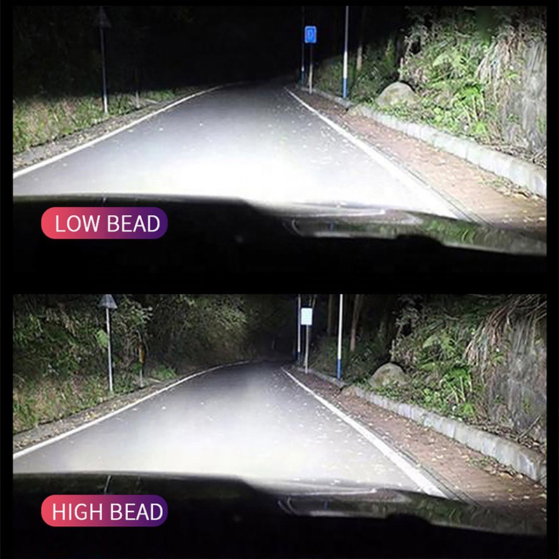 S8 H4 Lampu led mobil H4 putih Terang 50 watt 10000 lumens LED Chip1860 lampu depan hi lo beam