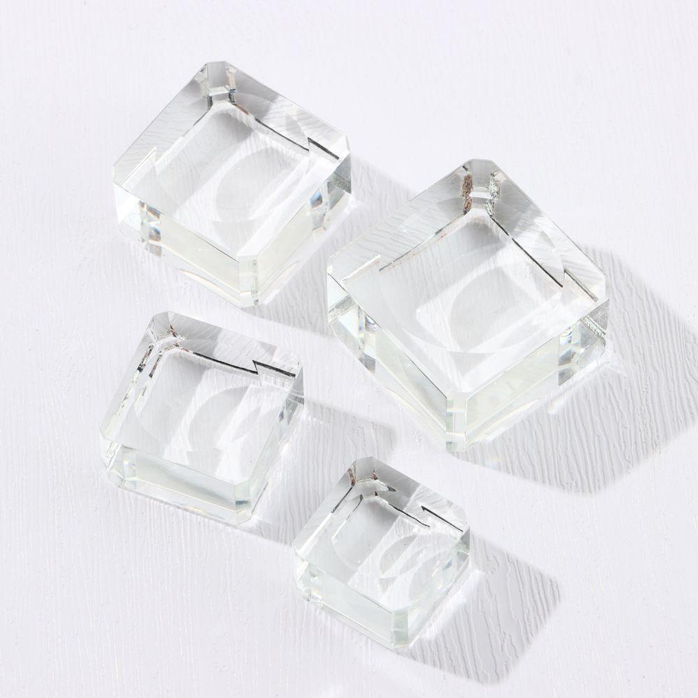 TOP Crystal Sphere Base Dekorasi Rumah Kaca Square Glass Holder