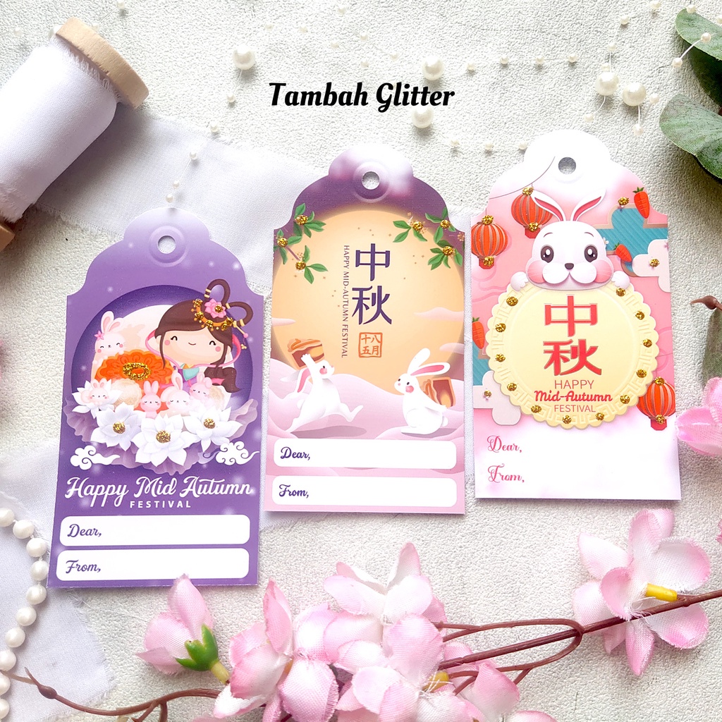 

HANGTAG GREATING CARD MOON FESTIVAL / MID AUNTUMN / FESTIVAL BULAN / MOONCAKE [READY STOK]