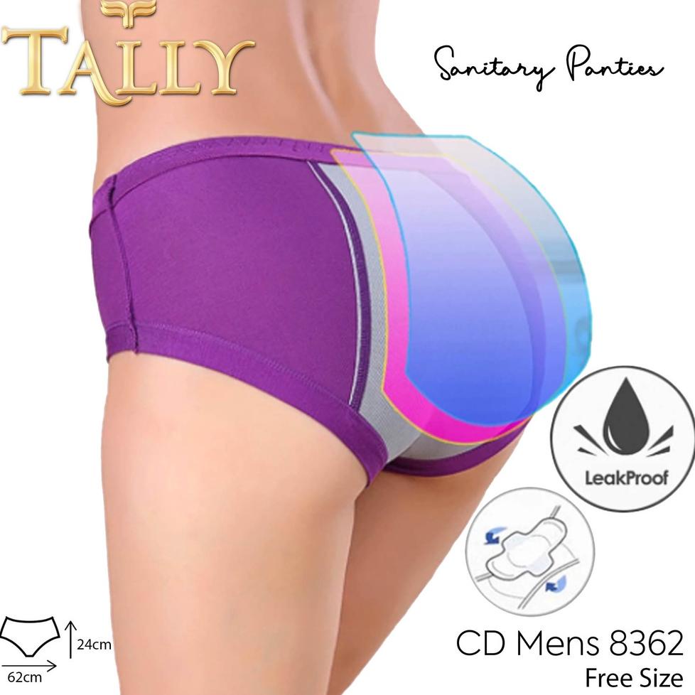 Product Termurah /
HnW TALLY Celana Dalam Menstruasi Bahan Katun Fit to L - XL Anti Tembus CD 8362 /