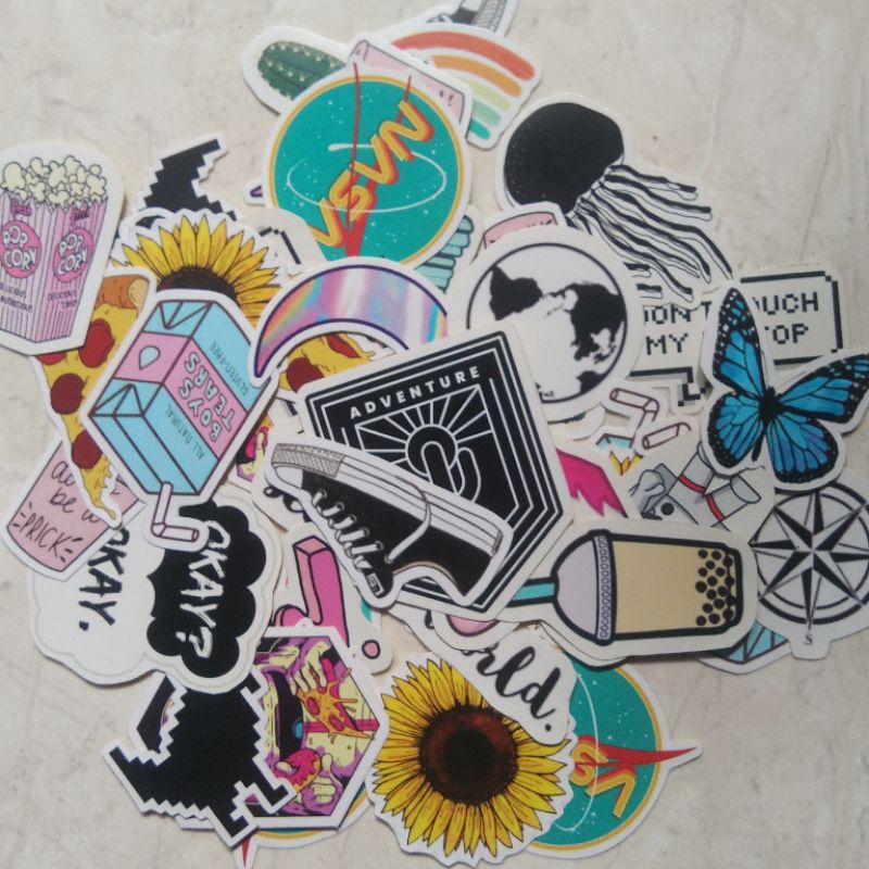 

[minim order 10]sticker aesthetic limited edition random tidak berulang
