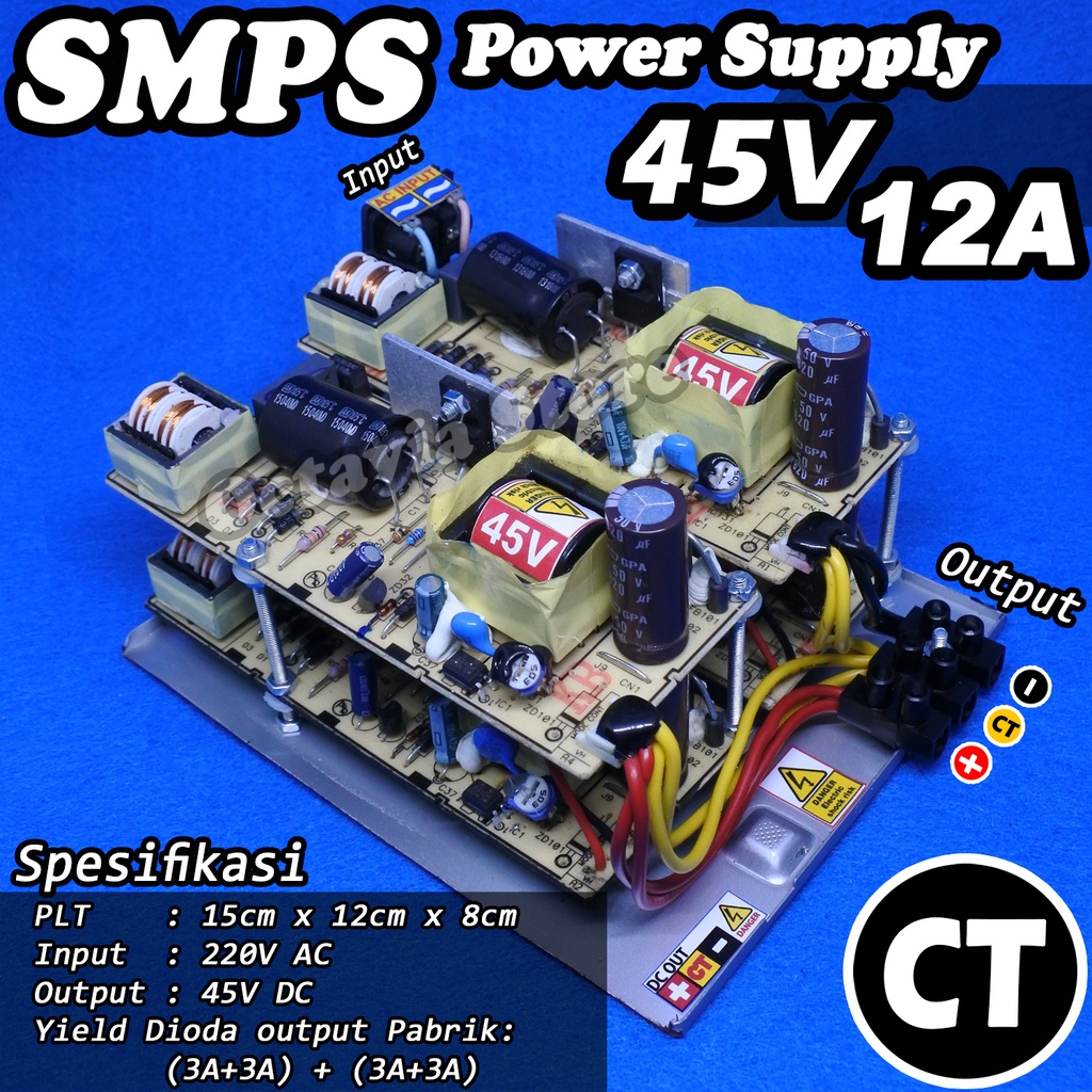 adaptor power supply SMPS 15V 24V 32V 39V 42V 45V 55V CT &amp; NON CT