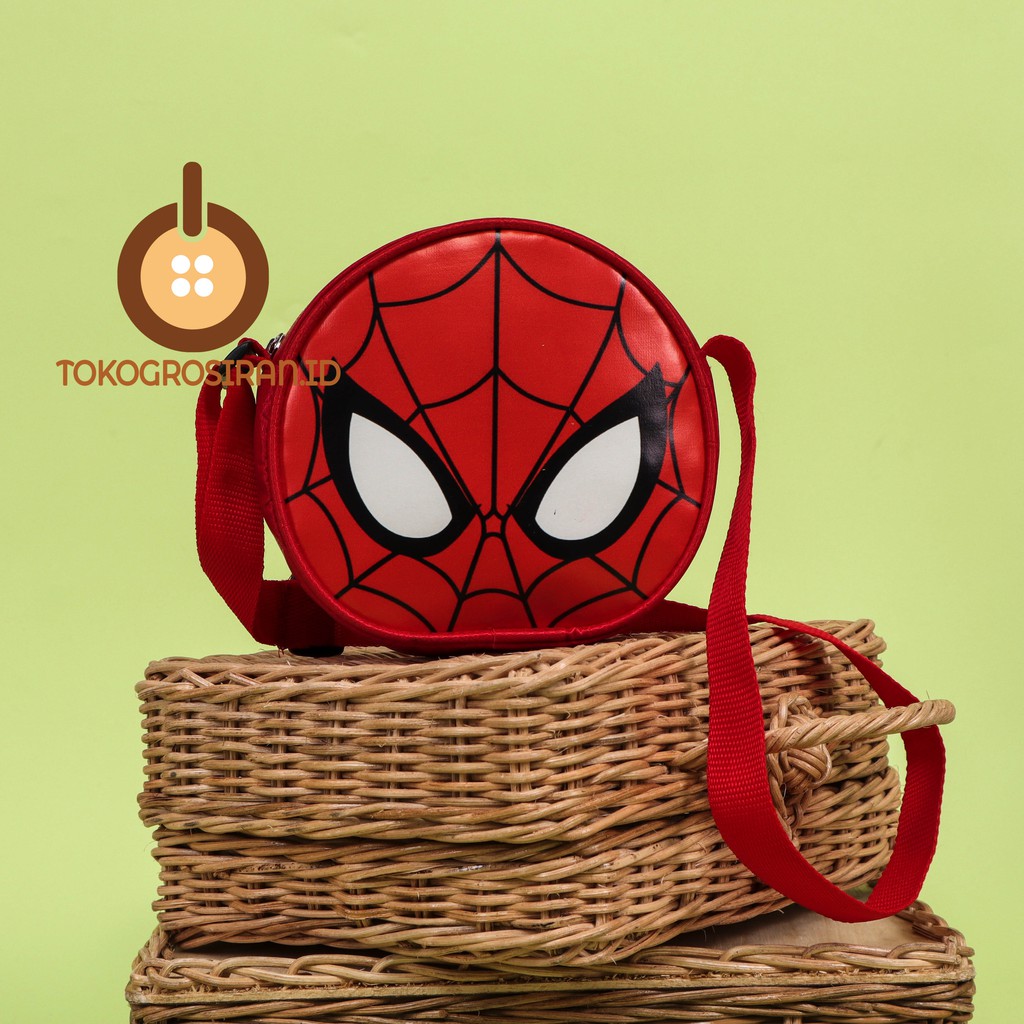 TOKOGROSIRAN.ID - TAS SELEMPANG ANAK SPIDERMAN TAS ANAK COWOK MURAH KARAKTER SUPERHERO