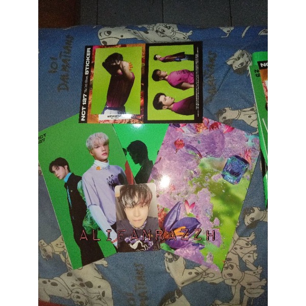 SALE Album NCT 127 Sticker Sticky Vers PC Photocard Postcard Doyoung, Sticker Taeyong