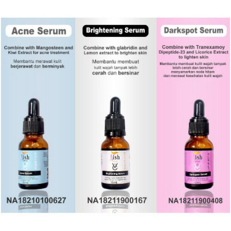 AISH SERUM KOREA 100% ORIGINAL - AISH SERUM ACNE DARKSPOT BRIGHTENING