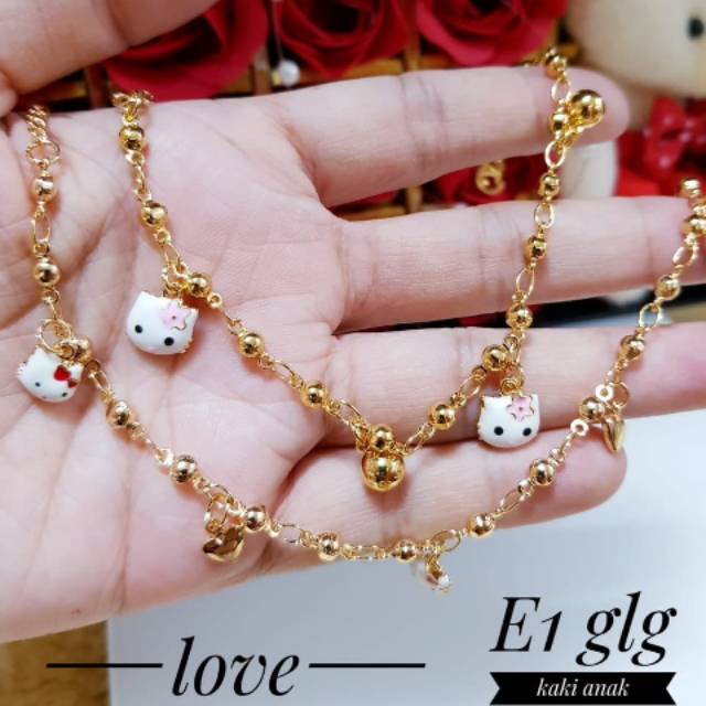 Xuping gelang anak lapis emas 18k 1341j