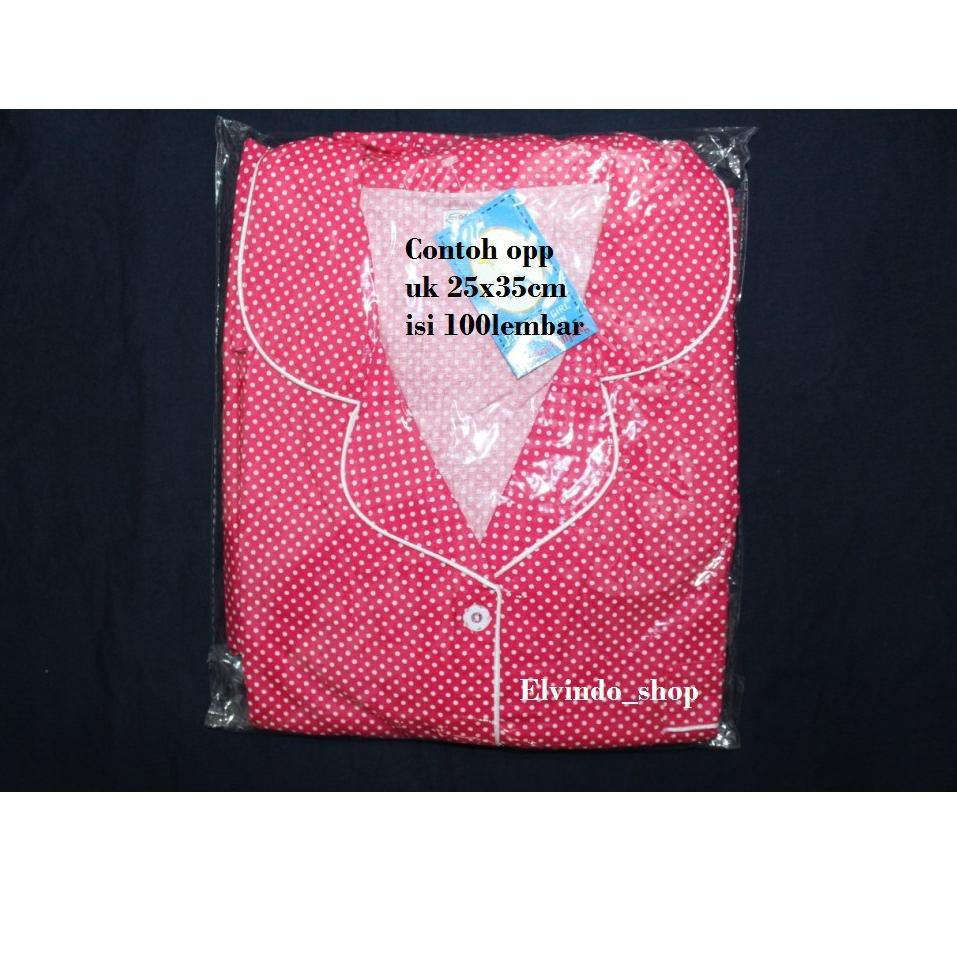 

>739 Plastik OPP 25x35 / PlastiK Bening Kaca Seal Lem ·