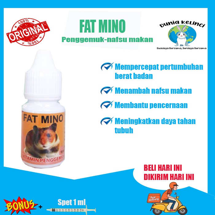 VITAMIN PENGGEMUK HAMSTER FAT MINO 10 ML