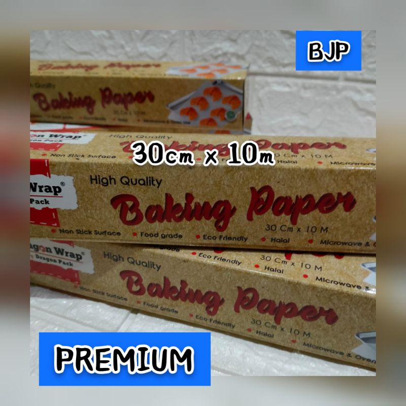 

BAKING PAPER ROLL uk 30cm x 10m ~ Kertas Roti Gulung Putih ~ PREMIUM DAN FOOD GRADE.