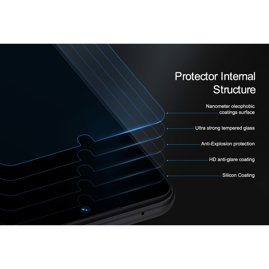 Tempered Glass XIAOMI Redmi Note 8T NILLKIN AMAZING H+ Pro Anti Gores