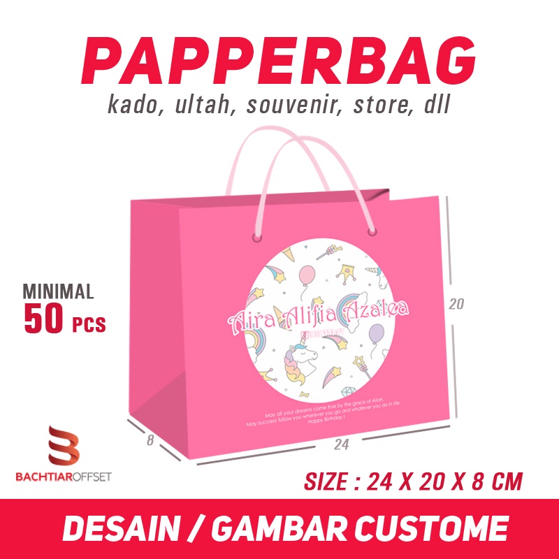 

Papper Bag, Shopping Bag Ukuran Untuk Kado, Ultah, Hadiah, dll