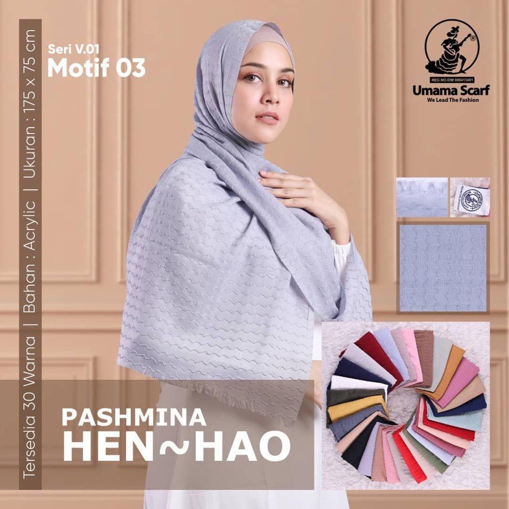 Jilbab Pasmina Polos Umama Voal