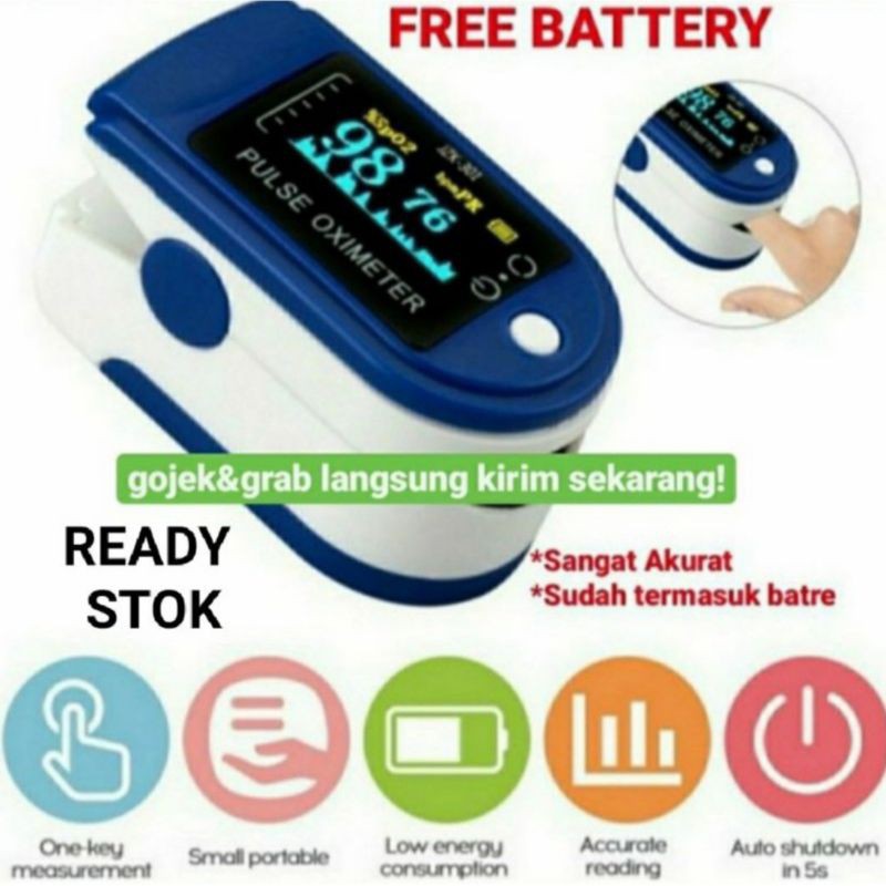 Oxymeter Pulse Fingertip Oxymeter - Oxymeter Alat Pengukur Detak Jantung Oximeter