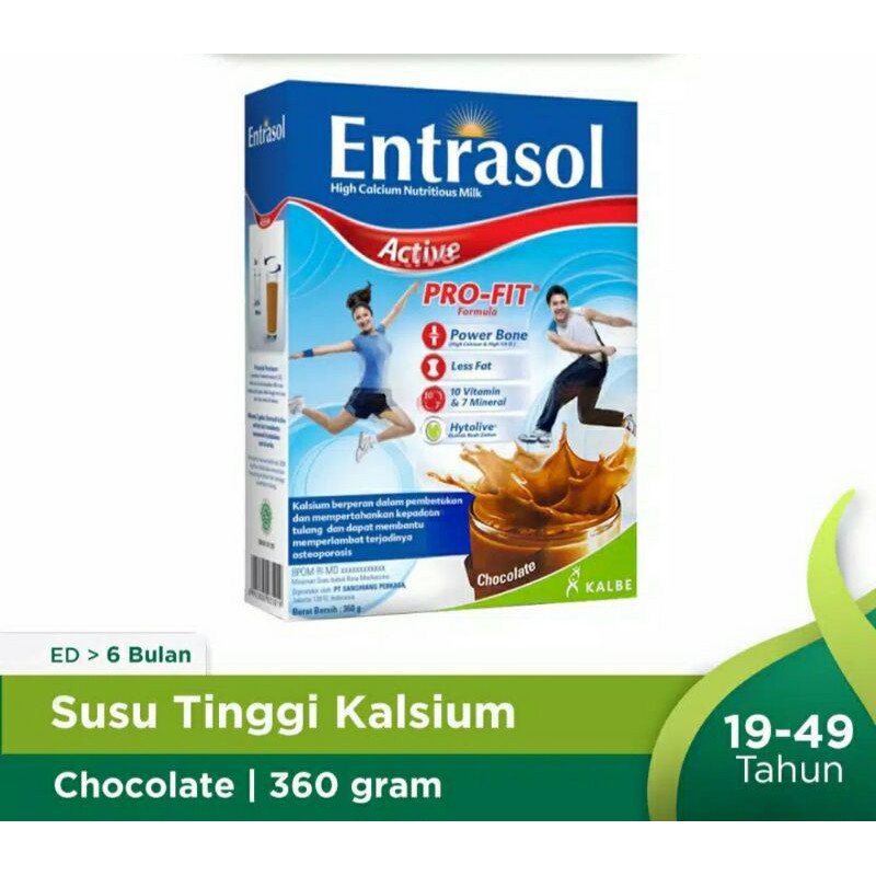 

Susu Entrasol active 360gram