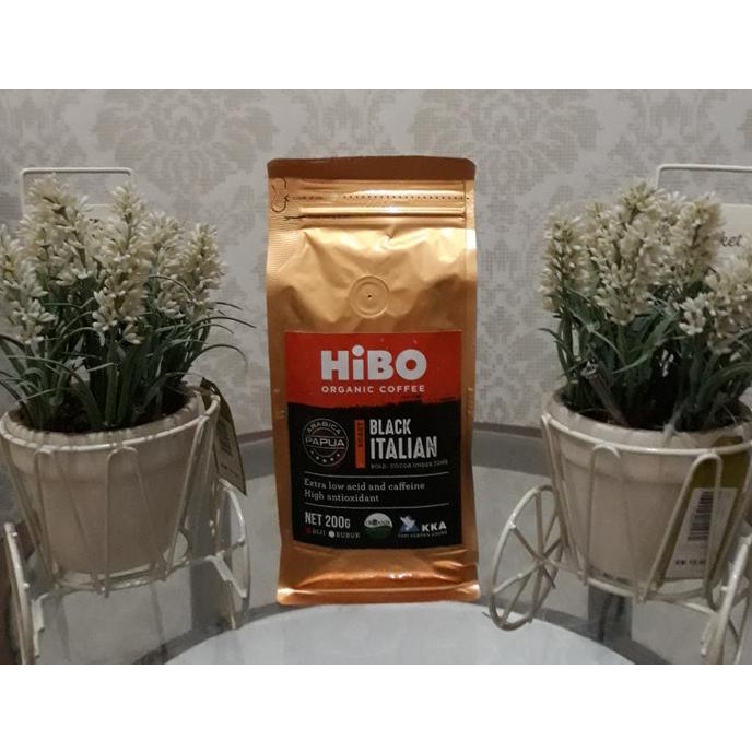 

[ COD ] HiBO Kopi Organik Arabika Papua, 200 Gram, Black Italian (Bean/Biji) TERJAMIN Kode 1315