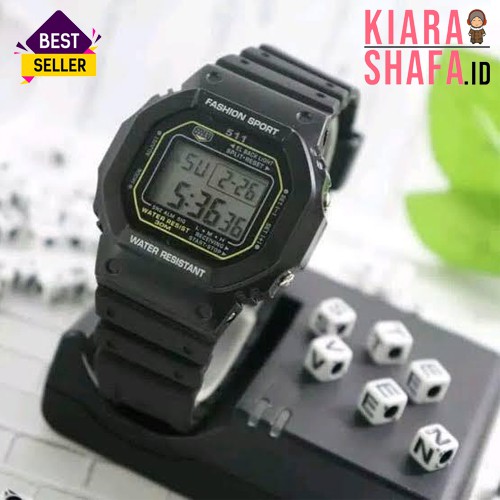 [FREE BOX] Jam Tangan Anti Air / Jam Tangan Pria &amp; Wanita Anti Air / Jam Tangan 511 Digital