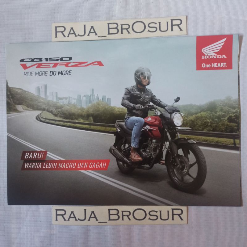 Poster brosur leaflet Honda CB 150 Verza bold red 2021
