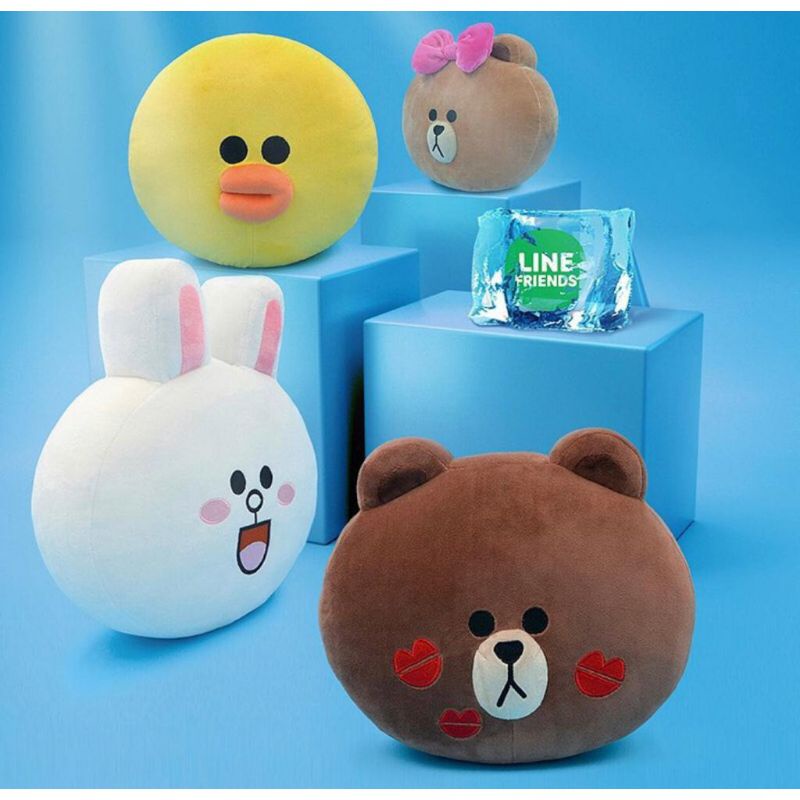 Bantal peluk/ bantal Boneka sandaran headrest cony brown line