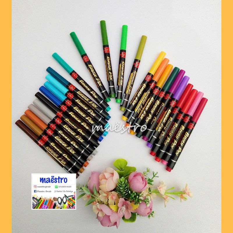 Brush Pen Snowman / Brush Pen Murah / Snowman BrushPen