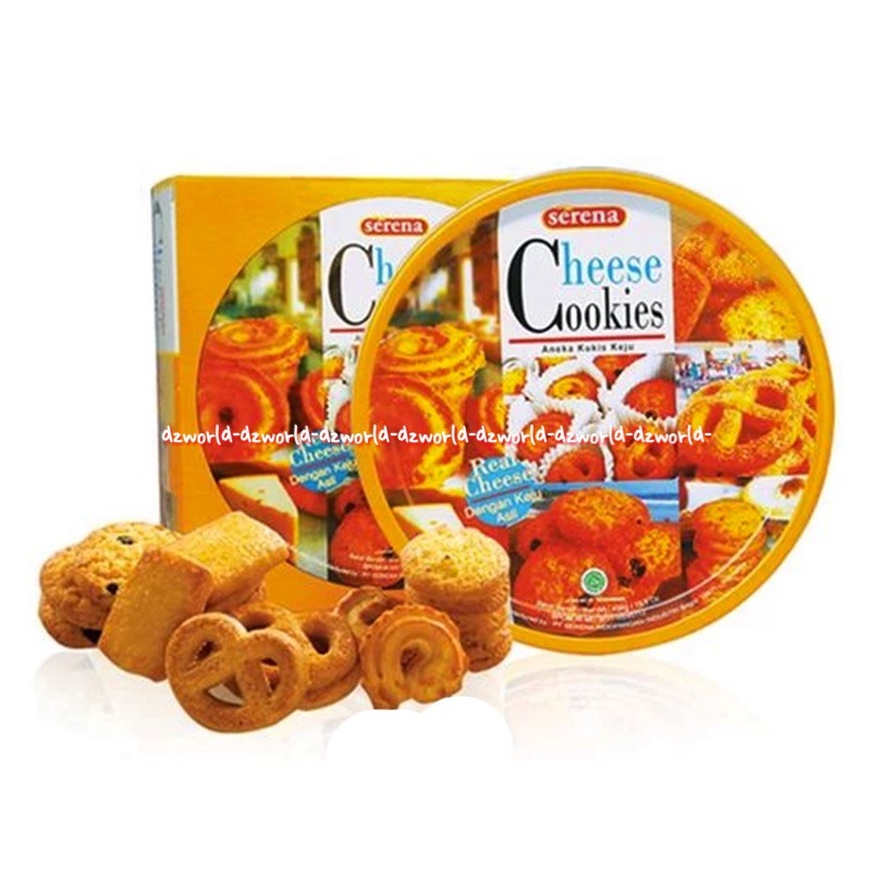 Serena Cheese Cookies Kukis keju 450gr Aneka Snack Cemilan Keju Kaleng Want Cookies Say Cheese Serrena