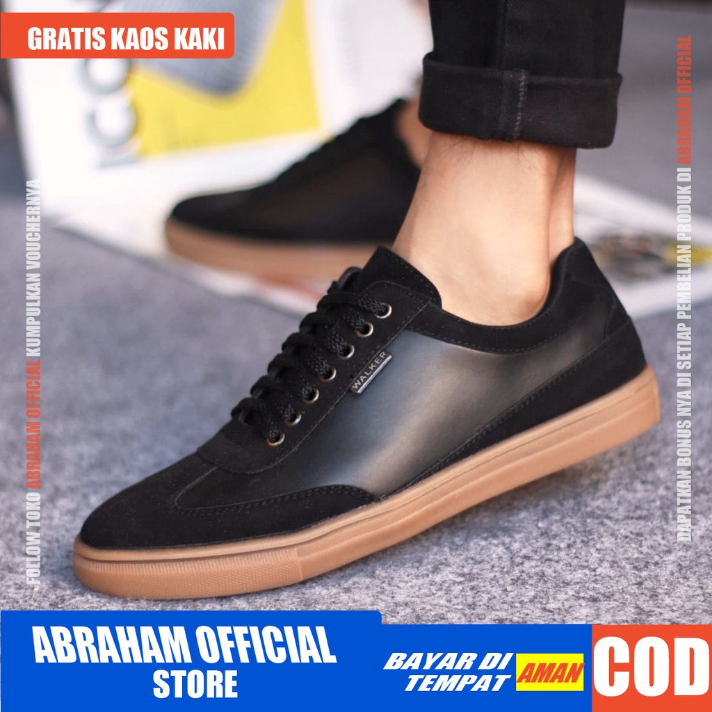 ABRHM x RAMIRES Sepatu Kasual Pria Sepatu Pria Casual Sepatu Sneakers Pria Sepatu Cowok / Cowo Kerja Kantor Semi Formal Anti Slip Kuliah Kondangan Gaya keren Kekinian Murah Terlaris