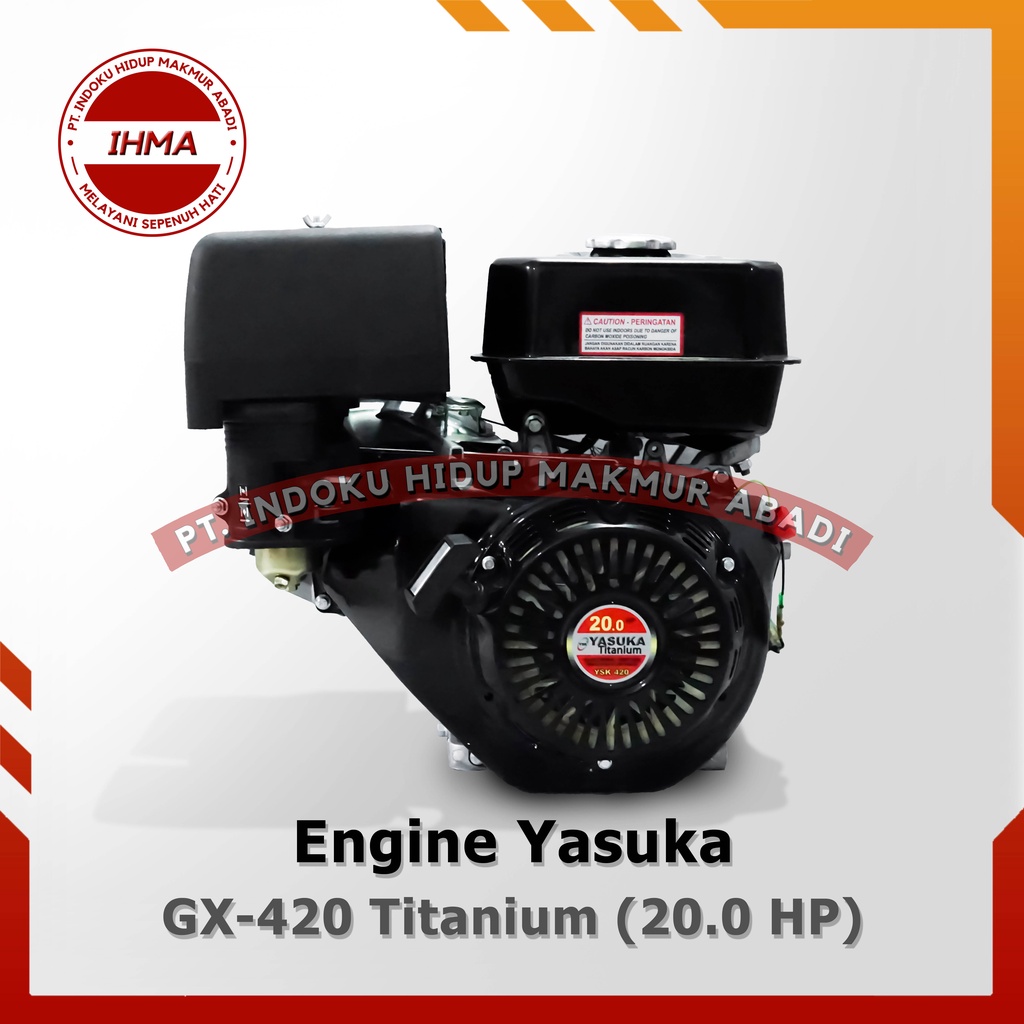 Gasoline Engine Yasuka GX 420 Titanium (20 HP) - Mesin Penggerak Serbaguna
