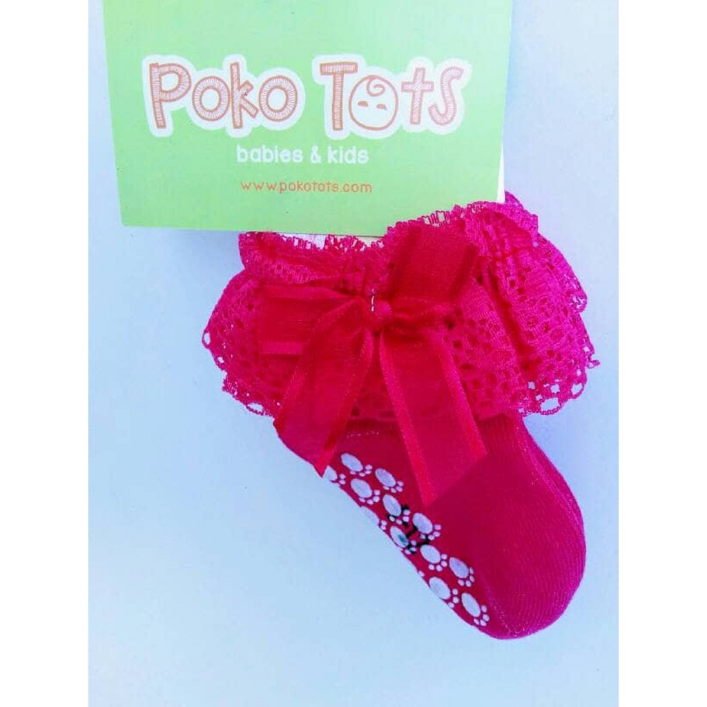 Kaos Kaki Renda Anak Pita S-L Baby Socks untuk Pesta Party