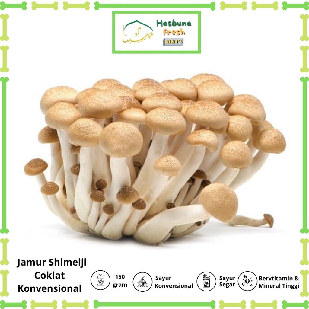 

Jamur Shimeiji Coklat 150 Gram Konvesional HASBUNA Fresh Mart