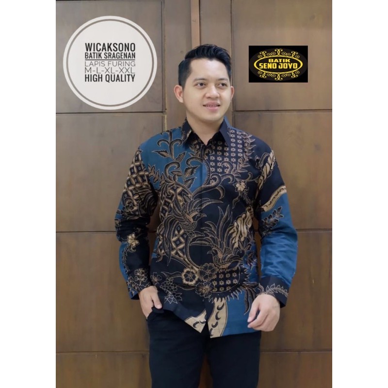 BATIK WICAKSONO FULL FURING KATUN HALUS SRAGENAN SIZE M-XXL KUALITAS PREMIUM