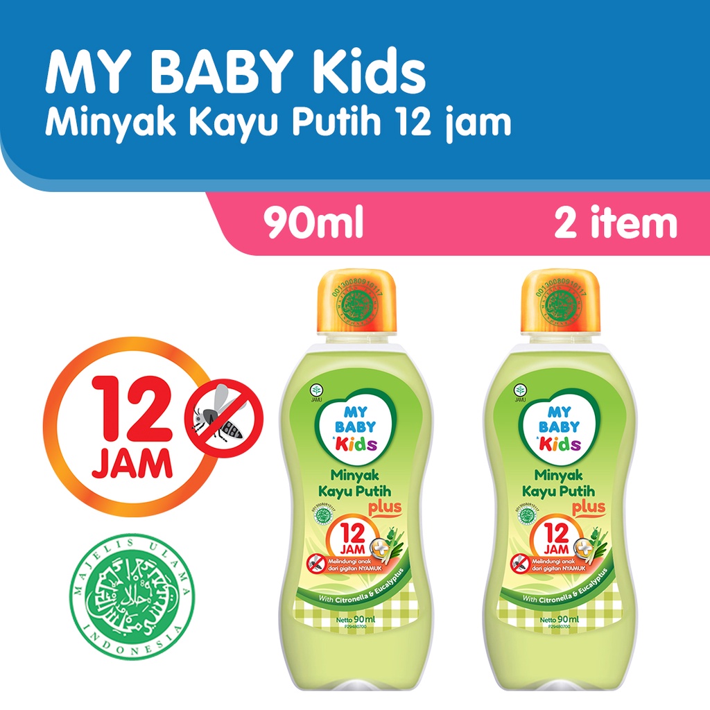 My Baby Kids Minyak Kayu Putih Plus 12 Jam [90 ml/2 pcs] - Exp: 04.2025