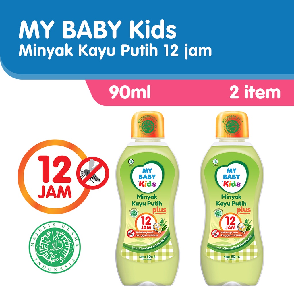 My Baby Kids Minyak Kayu Putih 12 Jam [90 ml/2 pcs] - Exp: 04.2025