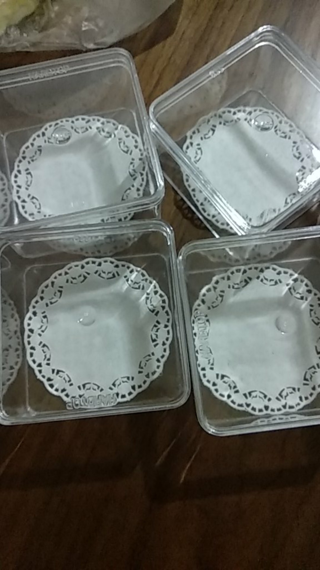 Eceran Kotak Kosong Dessert Box Tiramisu Cup Puding Kotak 9x9x5cm Minimum Beli 4 Kotak