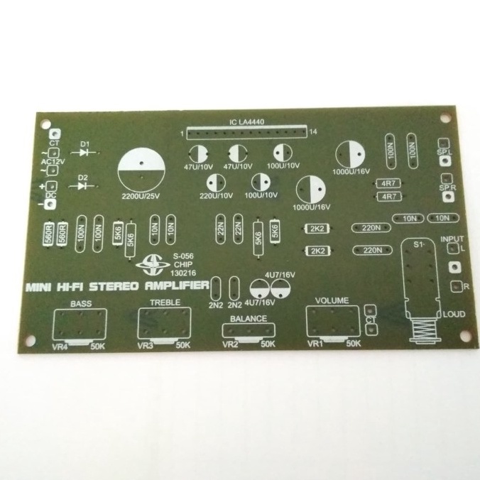 PCB Mini Hifi Stereo Power Amplifier LA4440 S-056