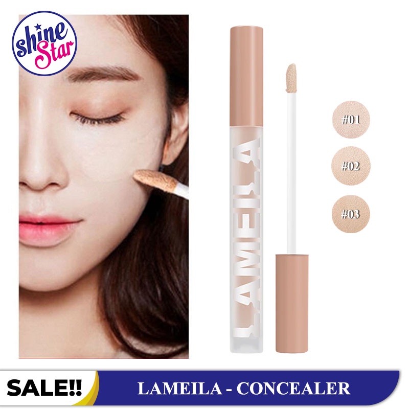 SHINE STAR - Lameila Liquid Concealer Matte Tahan Lama &amp; Waterproof / Make Up Penutup Noda Pada Wajah