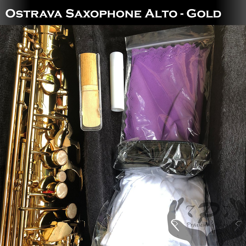 Saxophone Ostrava Alto Gold Series Saxo Murah Berkualitas