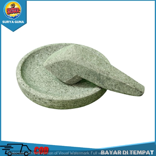 Ulekan Cobek Batu Cobek Batu Kali 18 Cm