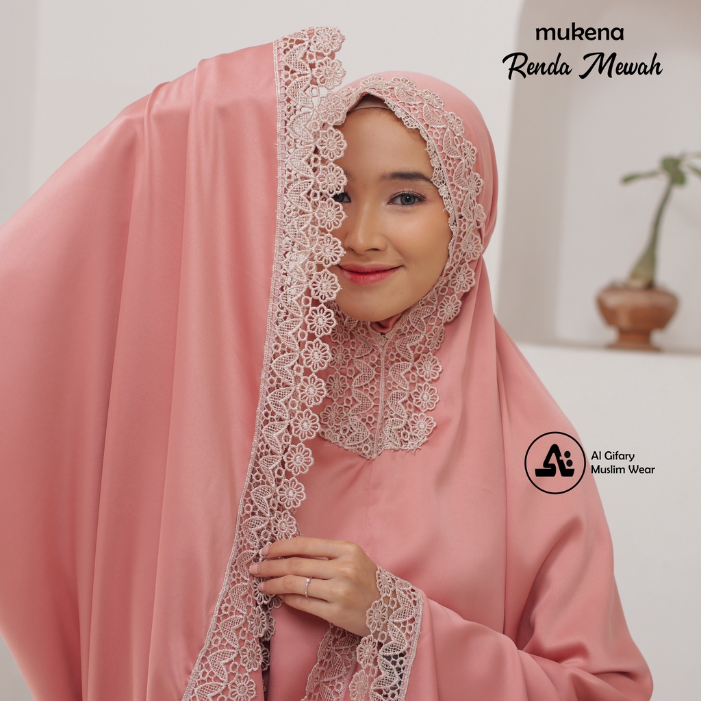 Mukena Dewasa Katun Premium Renda Mewah