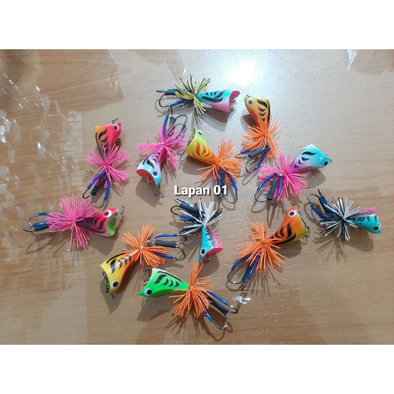 Jawos Frog HandMade BAE Umpan Pancing 3,7 cm