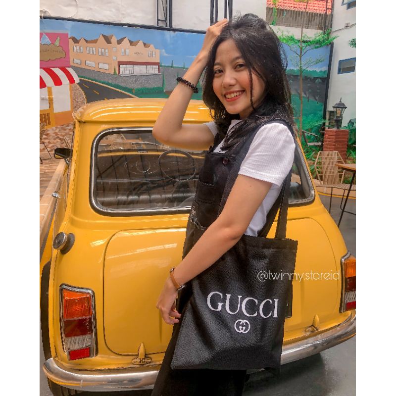 Tote Bag wanita Custom Tas Belanja Wanita Motif - Gucci