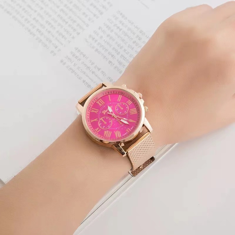 Jam Tangan Gradient Geneva Jam Tangan Stainless Jam Tangan Fashion Wanita