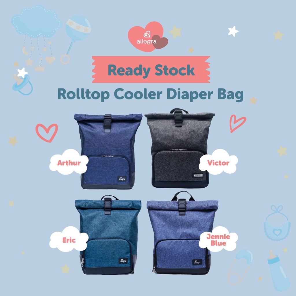 Allegra Rolltop Cooler Diaper Bag