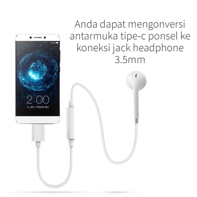 Adapter Adaptor Converter USB C To Headset Handsfree Jack 3.5mm XIAOMI Mi6 Mi6X Mi A2 Mi8 Lite Mi9 SE Mi 10 Mi 11 - ORIGINAL - Sambungan Penyambung Earphone Xiao Mi Type C Ke Audio 3.5 mm