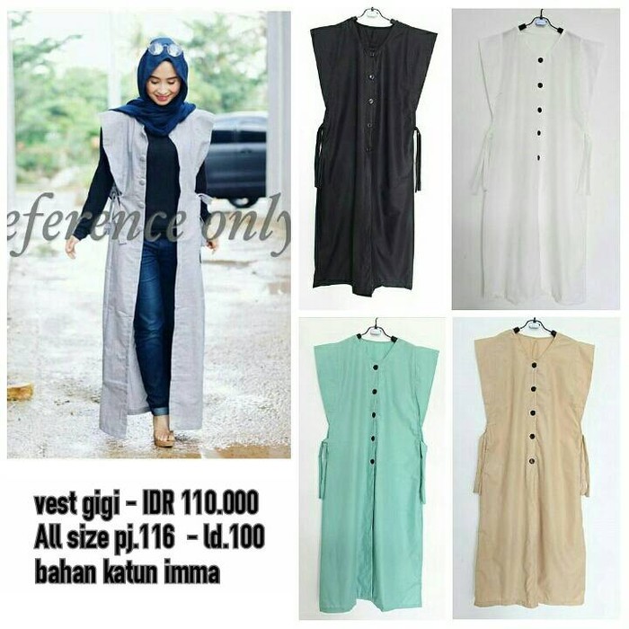 vest nagita slavina || supplier baju hijab ootd