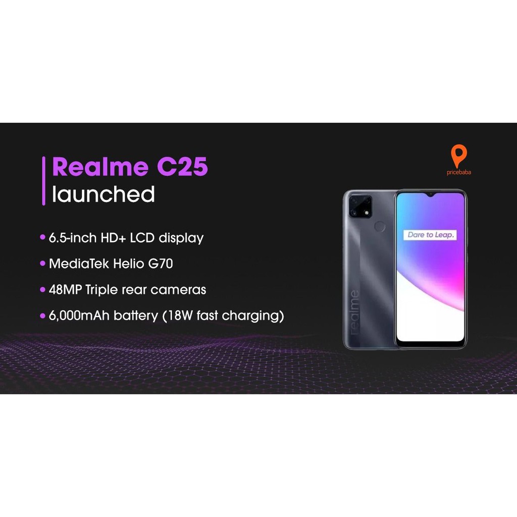 Realme C25 4GB+64GB Garansi Resmi