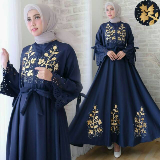 Ns FC Najibah Gamis Syari Putih Benhur Abu Toska Navy Maroon Hujan Muslim Modis Modern White Mach DE