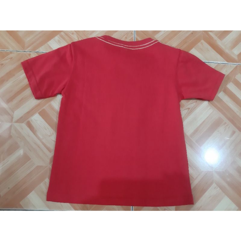 Kaos anak Little M Jungle Forever red