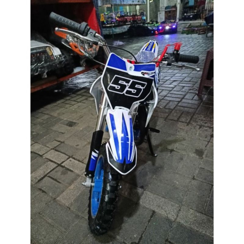 MOTOR MEDIUM TRAIL BLACKPANTHER 50 CC DOUBLE KNALPOT - MAINAN MOTOR CROSS ANAK